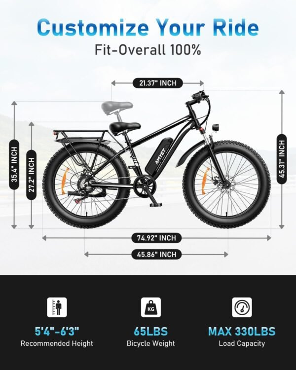 EB26 Electric Bike for Adults 1000W/peak – Image 5