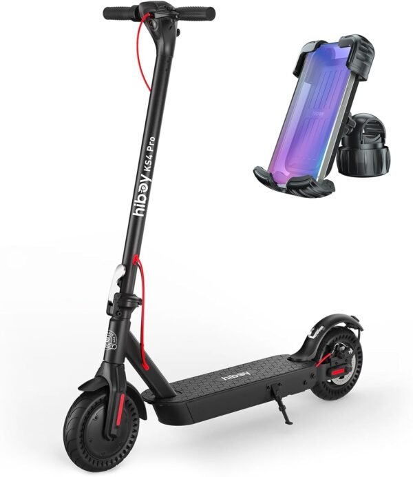 Hiboy KS4 Pro Electric Scooter, Powerful 500W Motor, 10" Tires, 19 MPH Top Speed, Long Range Up to 25 Miles, Foldable Commuter Electric Scooter for Adults with Dual Braking System and Hiboy APP