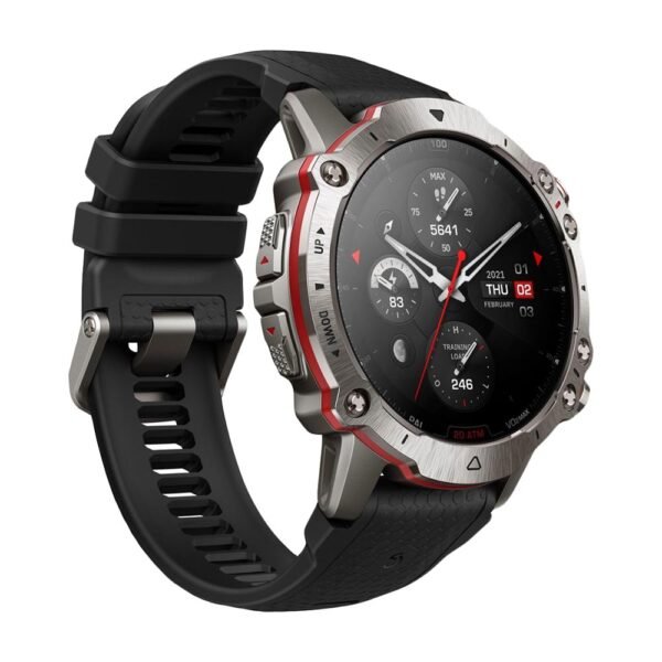 Montre connectée Amazfit Falcon Premium 49 mm, GPS bi-bande et positionnement par 6 satellites, coach fitness IA, corps en titane, autonomie de la batterie de 14 jours, résistance à l'eau de 200 m, plus de 150 modes sportifs, pour iPhone Android – Image 4