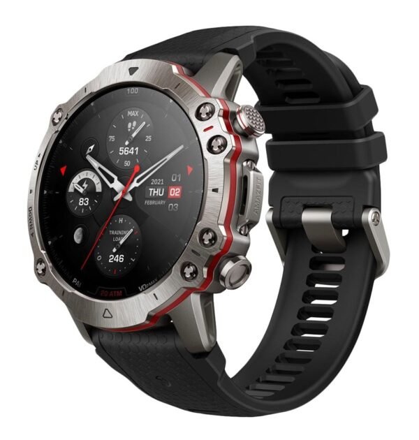 Montre connectée Amazfit Falcon Premium 49 mm, GPS bi-bande et positionnement par 6 satellites, coach fitness IA, corps en titane, autonomie de la batterie de 14 jours, résistance à l'eau de 200 m, plus de 150 modes sportifs, pour iPhone Android – Image 5