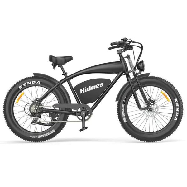 K20 Electric Bike for Adults, Up to 28MPH Speed & 60 Mile Range, 1000W Peak Ebike with All-Terrain 4.0" Fat Tires and 7 Speeds, UL Certified, Moped E-Bike – Image 4