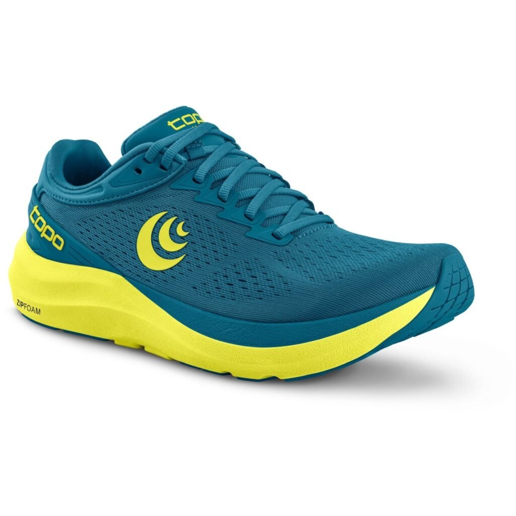 topo athletic phantom 3 mens running shoes blue lime 5 1530677